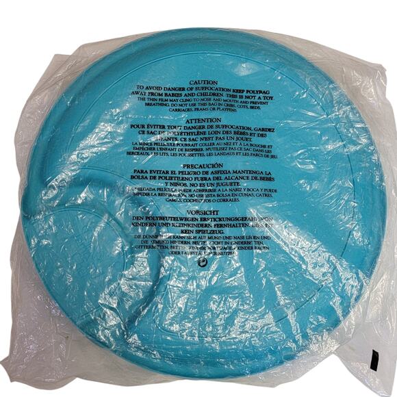 Pampered Chef Outdoor Party Plates 6 Pc Set 2823‎ 10" Blue Green Retired Picnic - Picture 4 of 6